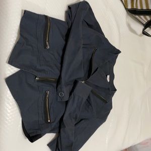 Cabi crop  blue jacket